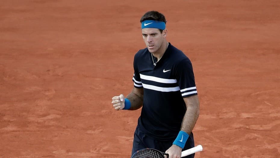 Sin rastros de la lesión, Del Potro dio el primer paso en Roland Garros