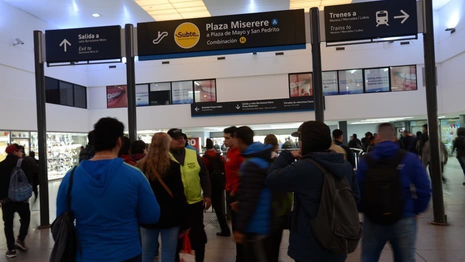 Por obras, este domingo el subte A dejará de circular a las 19.30