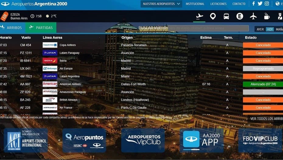 Cómo operarán las aerolíneas durante el paro nacional