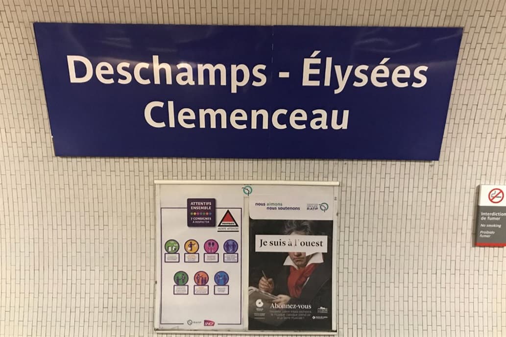 El metro de París cambia el nombre de sus estaciones para celebrar el título mundial