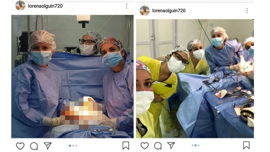 Suspenden a un equipo médico que se sacó selfies en plena operación