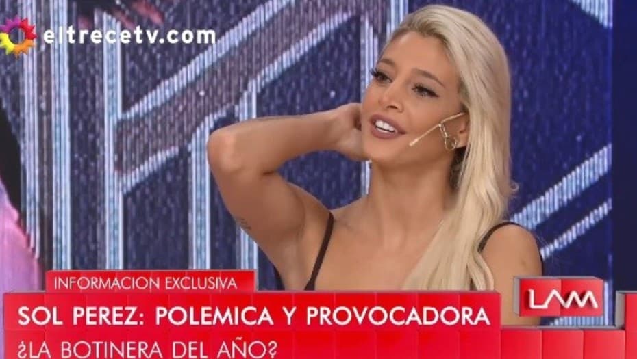 Sol Pérez: se enteró de que el futbolista con el que sale tiene pareja