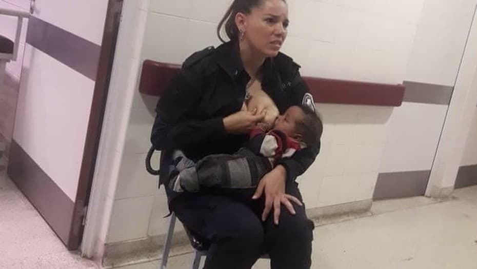 María Eugenia Vidal felicitó a la policía que le dio la teta a un bebé con hambre