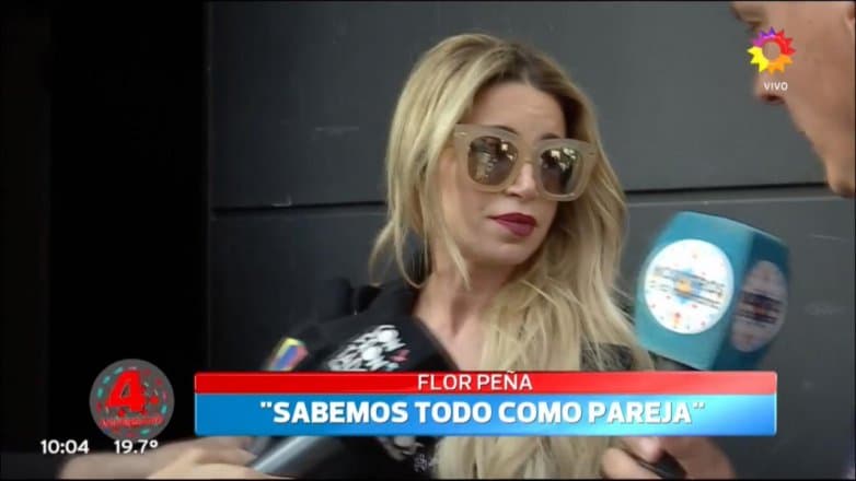 Flor Peña sobre los audios íntimos de su marido: «Son de hace 6 años atrás y ella ni siquiera es salteña»