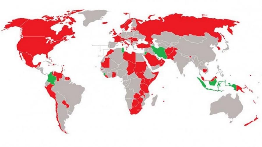 Mapa del día: los himnos nacionales en donde se menciona a Dios
