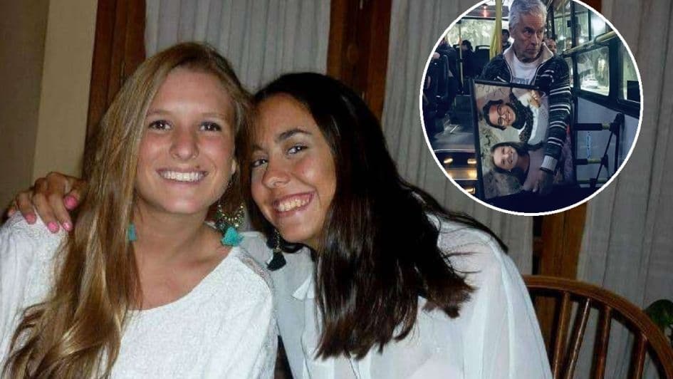 Conmovedora imagen del papá de una de las argentinas asesinadas en Montañitas