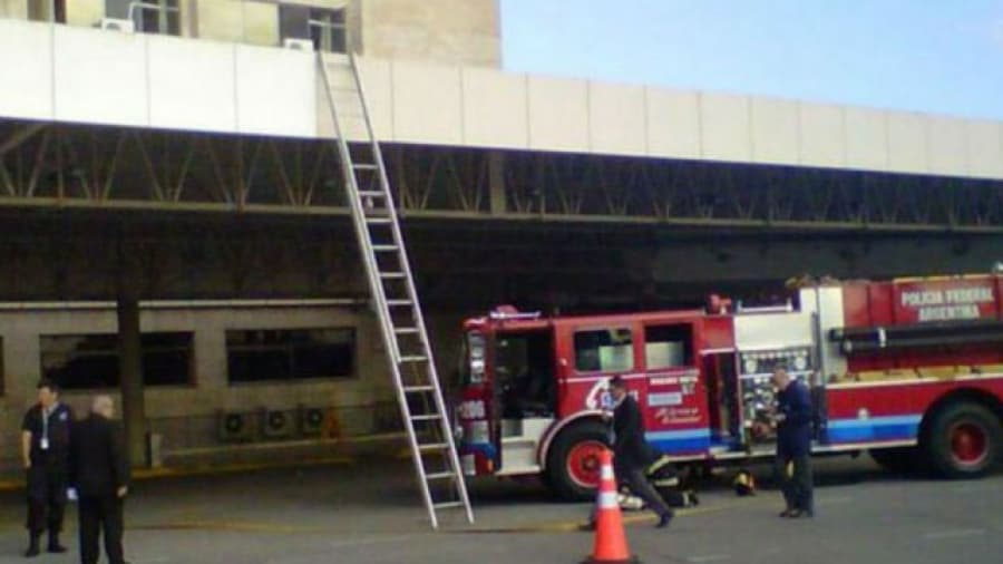 Se registró un incendio en aeropuerto de Ezeiza