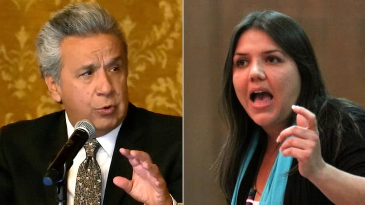 El presidente de Ecuador separó de su cargo a la vicepresidente, acusada de corrupción