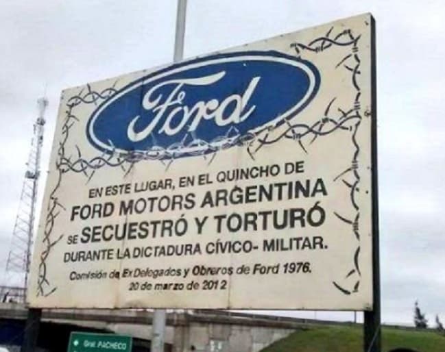 Justicia: Riveros y ex directivos de Ford fueron condenados por delitos de lesa humanidad