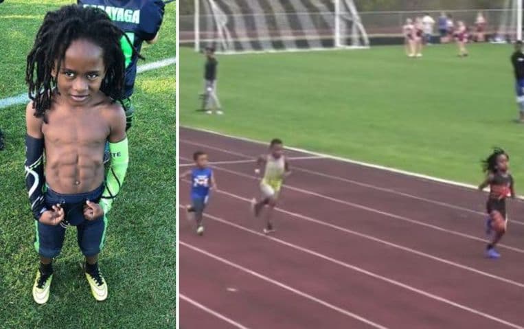 Tiene 7 años y lo comparan con Usain Bolt: quién es el niño atleta que hace furor en redes sociales