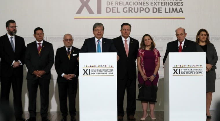 El Grupo de Lima «condenará de inmediato» una eventual detención del líder opositor Juan Guaidó cuando regrese a Venezuela