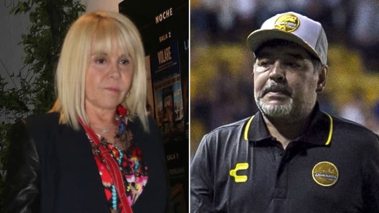 Fuerte contrademanda de Claudia Villafañe contra Diego Maradona en Estados Unidos