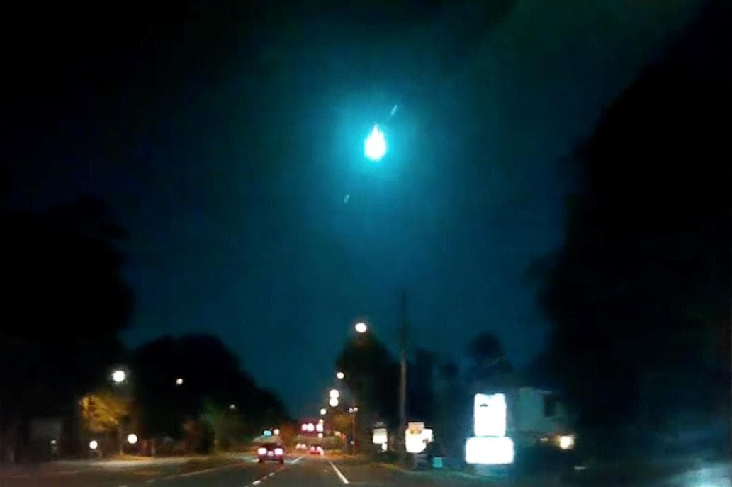La caída de un meteorito creó una «bola de fuego verde» que iluminó la noche en Florida