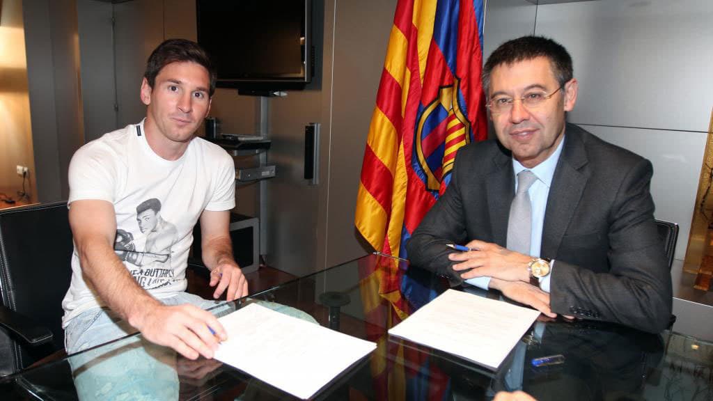 Bartomeu asegura que pretende renovar a Messi «para siempre»