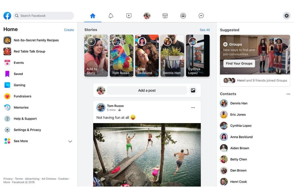 F8 2019: el rediseño de Facebook pone foco en los grupos y en los eventos