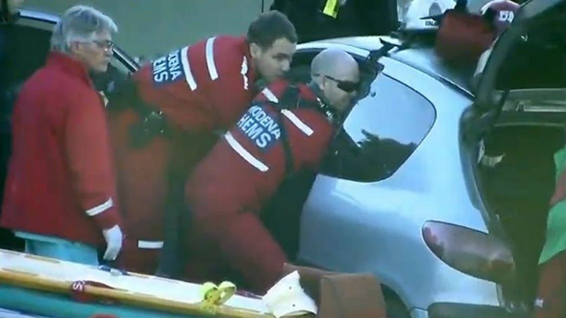 Accidente en la autopista 25 de Mayo: una mujer tuvo que ser rescatada con un helicóptero