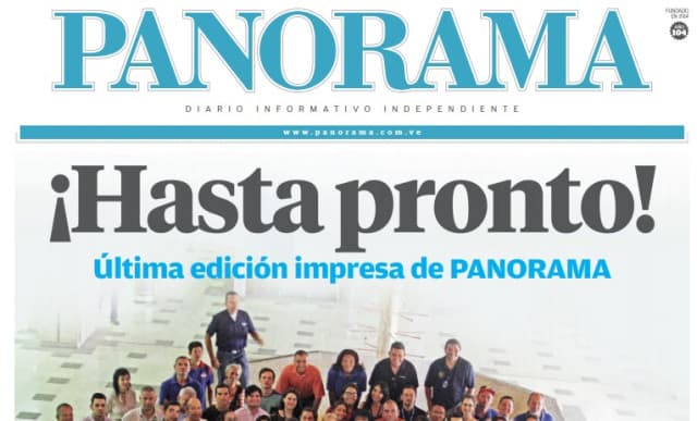 Centenario periódico venezolano deja de circular por falta de papel