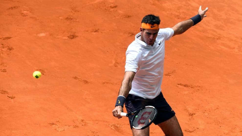Un gran Del Potro vuelve al triunfo superando a Goffin en Roma