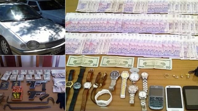 Secuestran un suntuoso botín a una banda dedicada a entraderas