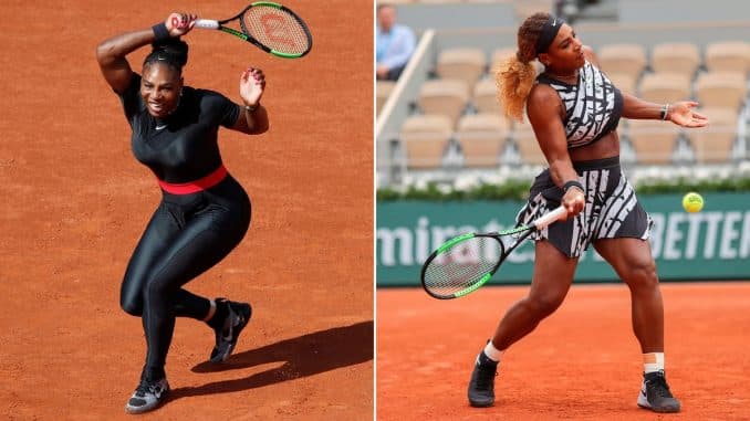 Tras la prohibición que sufrió por parte de la organización, Serena Williams estrenó nueva indumentaria en Roland Garros