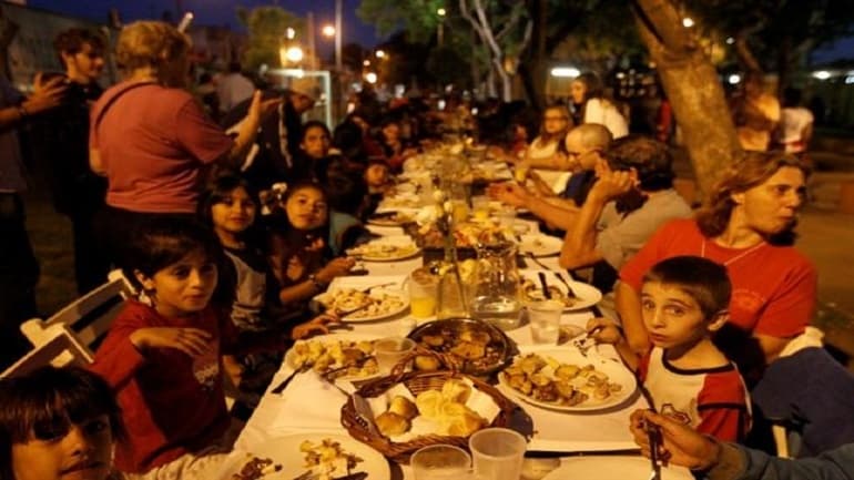 Una comida de Navidad para las personas en situación de calle
