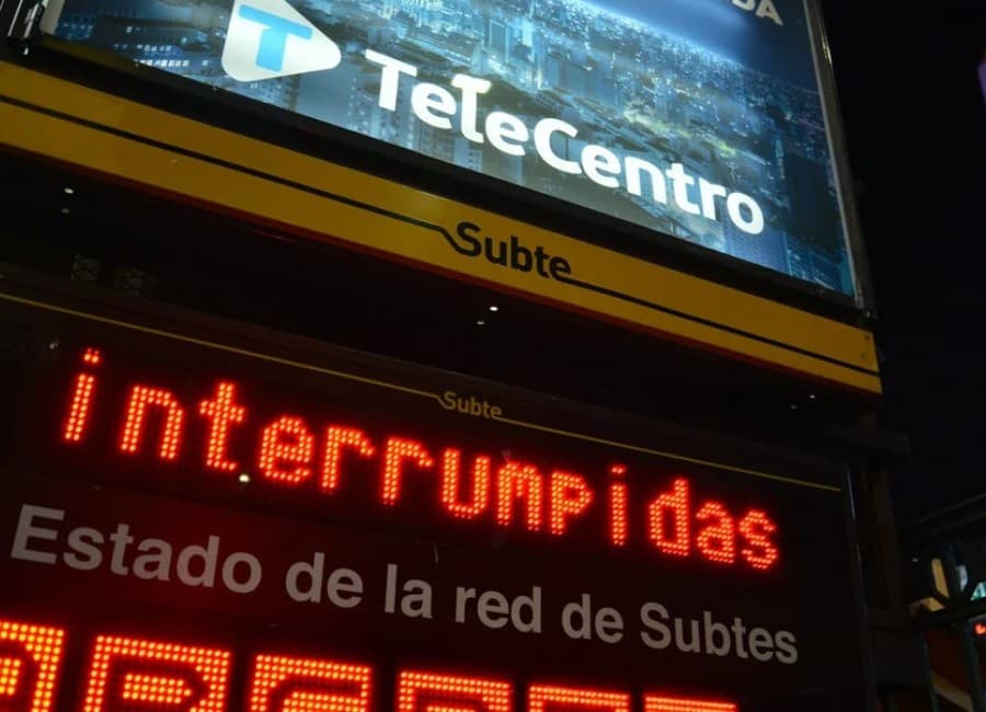 Desde las 13 y hasta las 17 paran las seis líneas de subtes