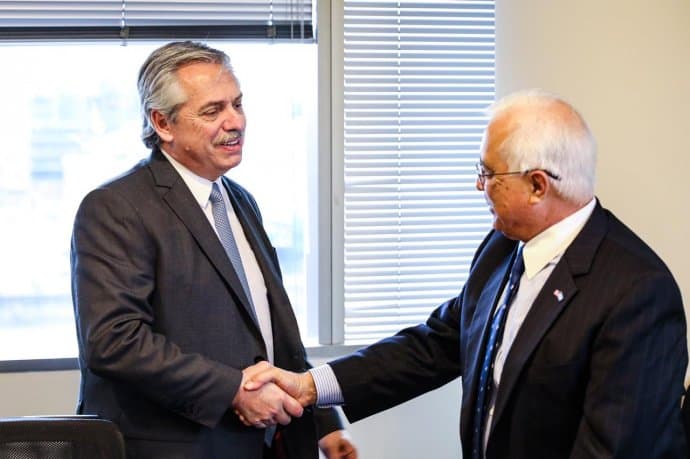 Alberto Fernández recibió al embajador de Estados Unidos, Edward Prado