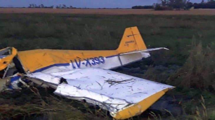 Cayó una avioneta en la ciudad santafesina de Esperanza y murieron sus dos ocupantes