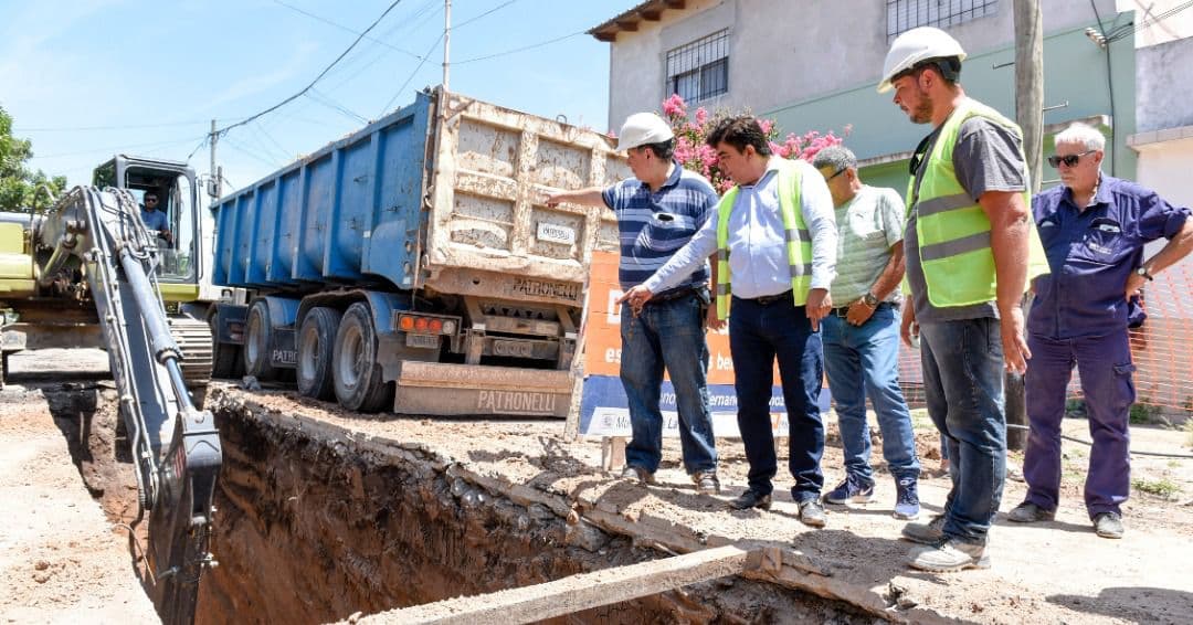 Fernando Espinoza anunció que “iniciamos el mega Plan Hidráulico 20-21 en La Matanza”