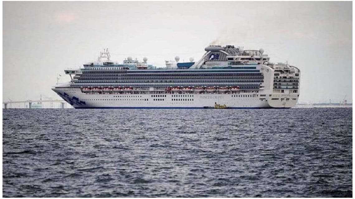 Coronavirus: Japón pone en cuarentena a un crucero con 3500 pasajeros