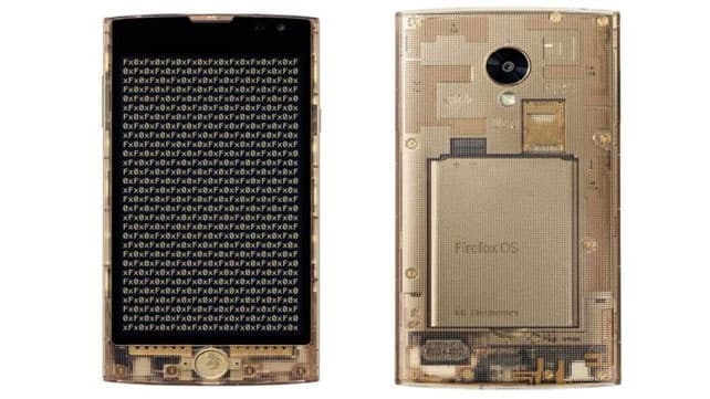 Un smartphone traslúcido para palpitar la llegada de Firefox OS al país