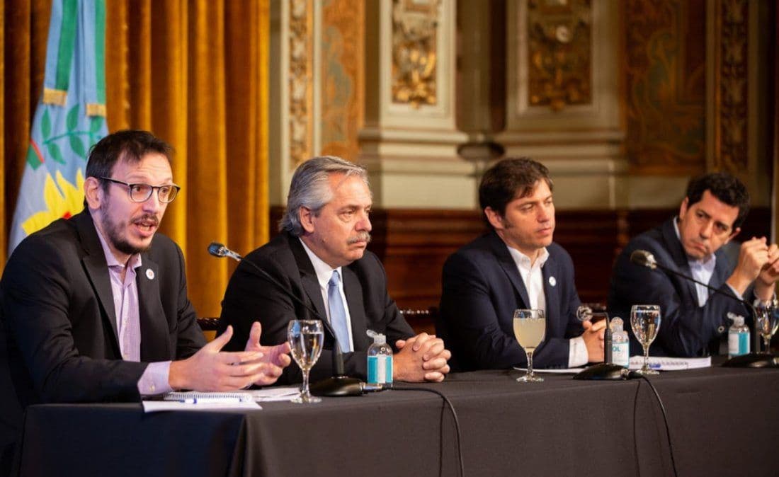 Alberto Fernández y Axel Kicillof presentaron la aplicación Cuenta DNI del Banco Provincia