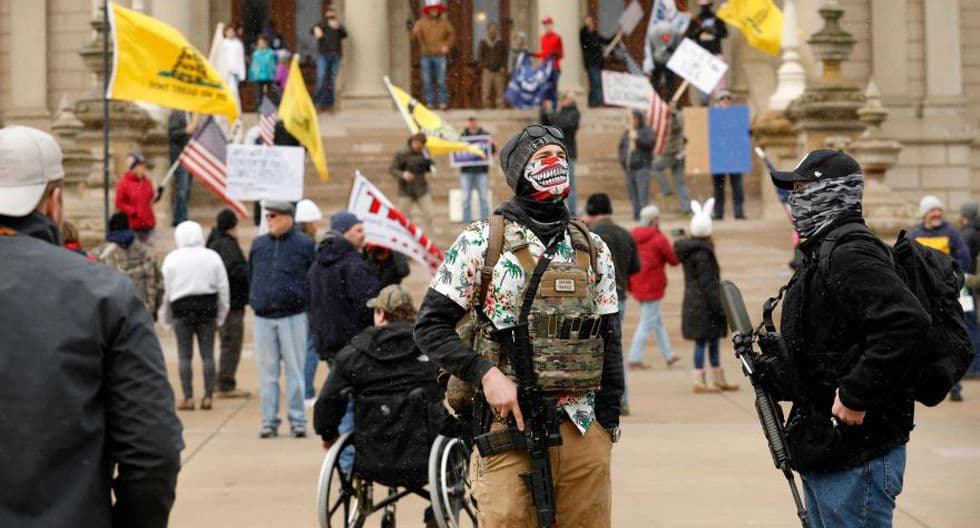 Estados Unidos: manifestantes armados reclamaron el fin de la cuarentena en Michigan